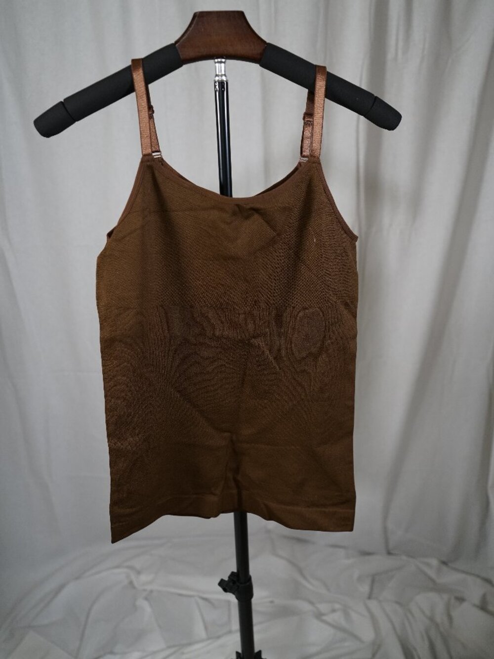 Shapermint Essentials 2XL Brown Seamless Shaping Cami Tank Adjustable Straps